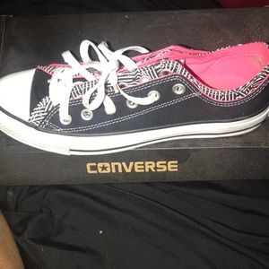 Patterned Converse Worn Once